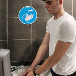 Adhesive Sticker, ‘Wash your hands’