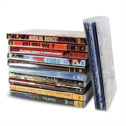 Single / Double DVD sleeve with felt for DVD storage - 50 pcs.
