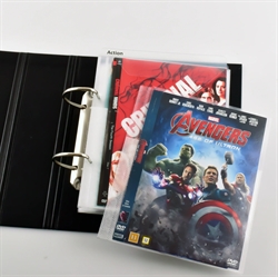 DVD Bundle - 50 Double DVD Sleeves with Felt, 2 DVD Binders