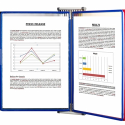 Tarifold Metal Wall Document Display System, A4, 10 Pockets