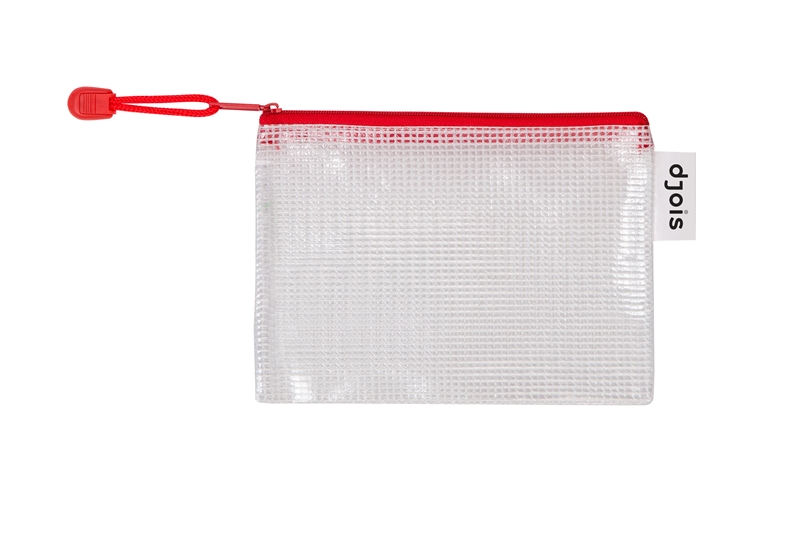 A4 zipper bag, red - 8 pcs.